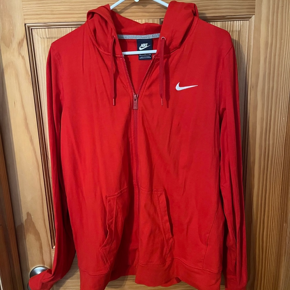 Thin red Nike sweatshirt
